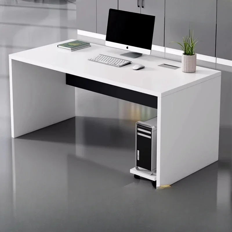 

Computer desk simple office table pure board assembly convenient installation