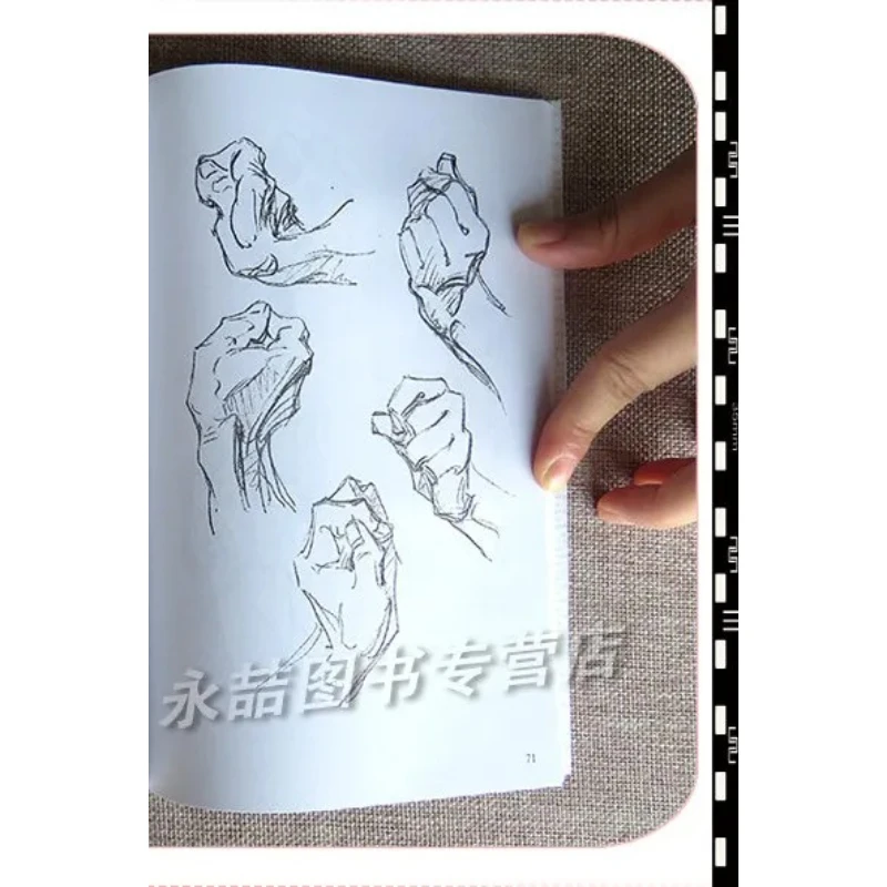 Bridgman Hands Painting Tutorial Drawing Hand Artwork Artistic Human Anatomy Instruction Sketching Small-sized Book Beginner