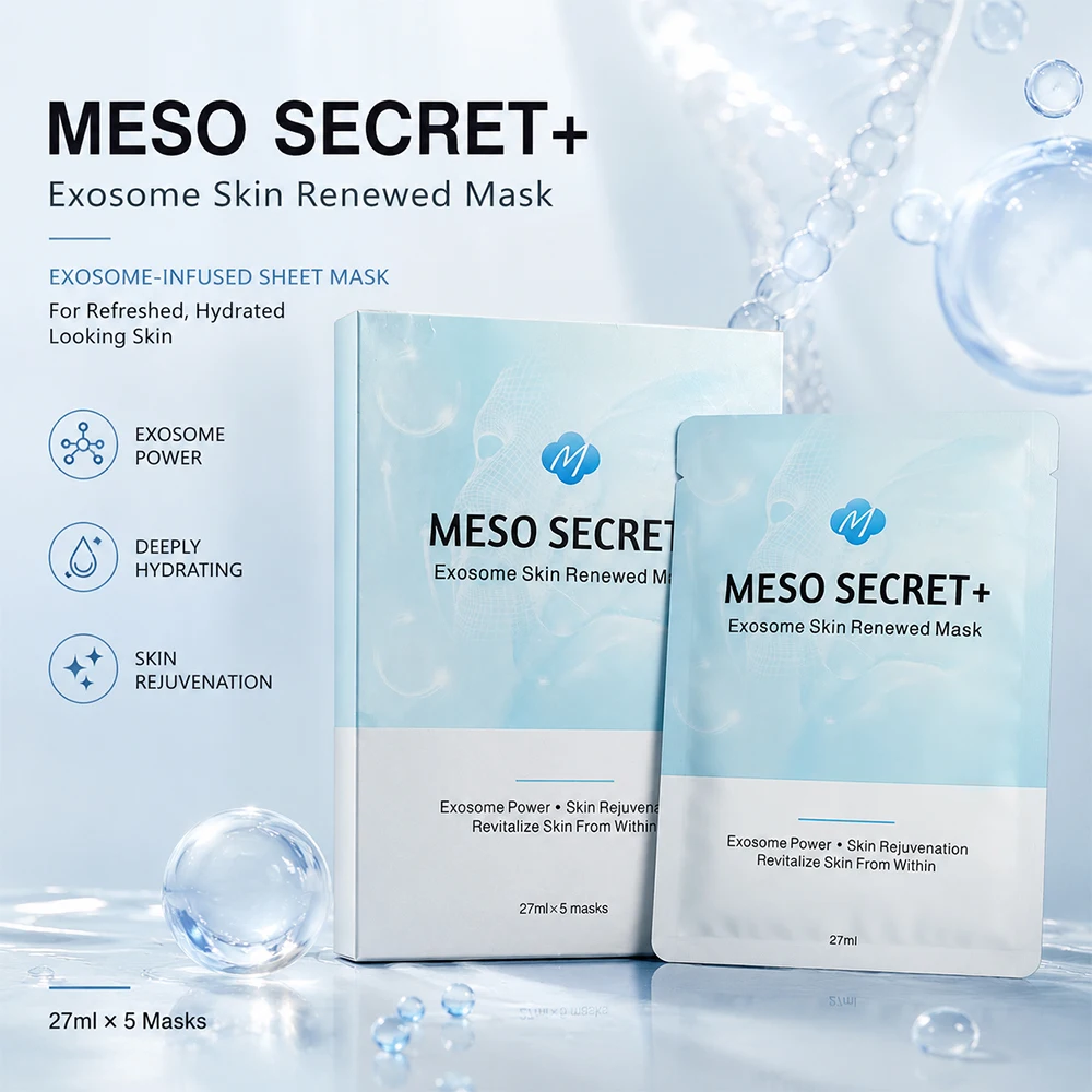 27ml Essence/Sheet Face Mask Hydrate Moisturize Improve Skin 5 Pieces Per Box