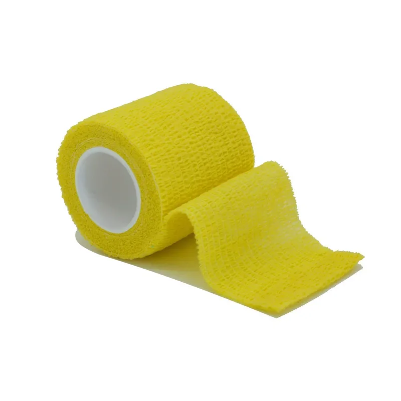 1/6/12/24Pcs Yellow Sport Self Adhesive Elastic Bandage Wrap Tape Elastoplast For Knee Support Pads Finger Ankle Palm