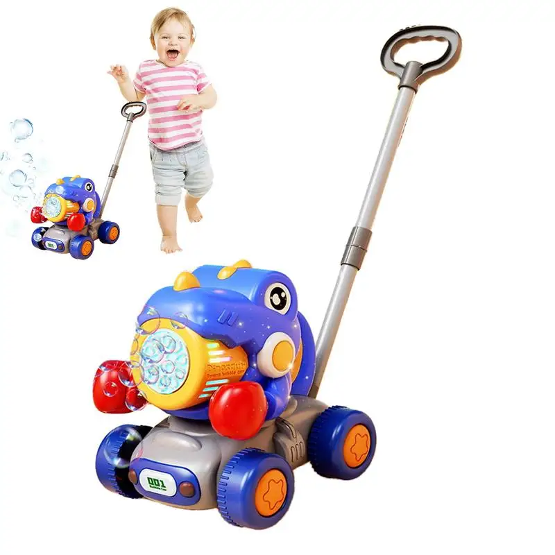 

Bubble Lawn Mower Dinosaur Bubble Blower Toy Leakproof Waterproof Portable Game For Boy Aged 3 Garden Backyard Playground Beach