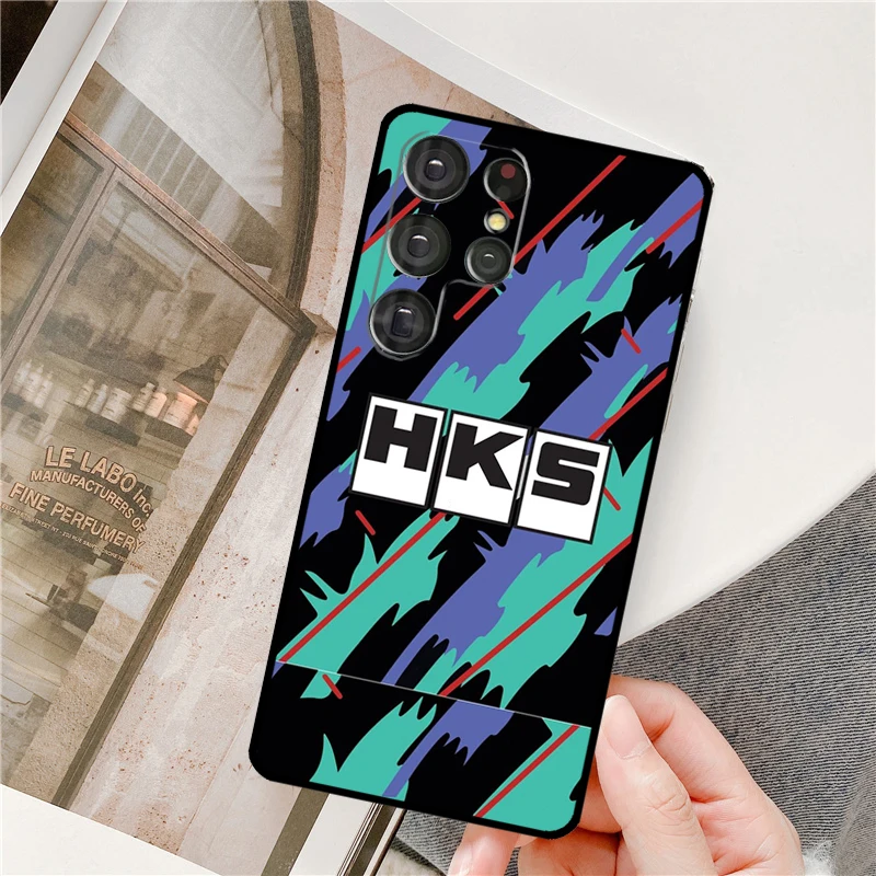 Sports Car HKS JDM For Samsung Galaxy S23 S22 Ultra S21 Ultra Note 20 S20 FE S8 S9 S10 Note 10 Plus Phone Case