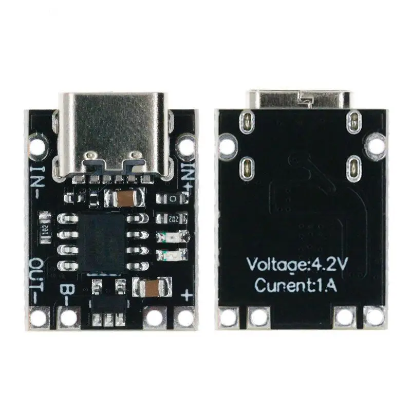 TP4056 3.7V Lithium Battery Charger Board 1-10Pcs with Short Circuit Protection for Small LED Light Projects