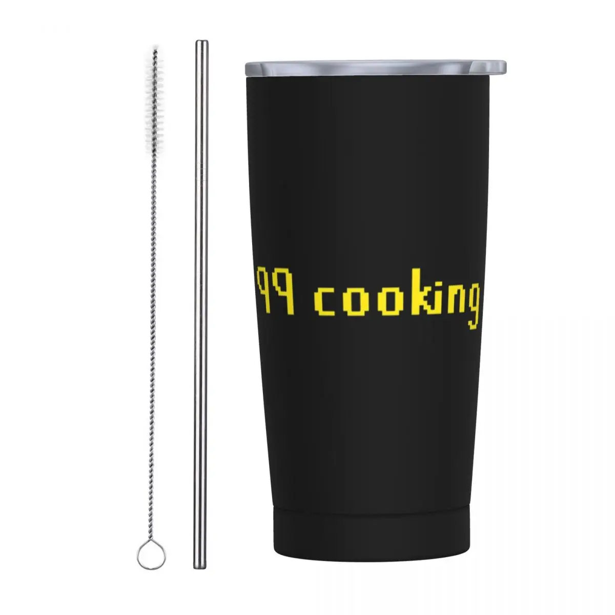 99 Cooking Runescape Stainless Steel Tumbler Vacuum Insulated Mugs Thermal Cold Bottle Straw With Lid 20oz