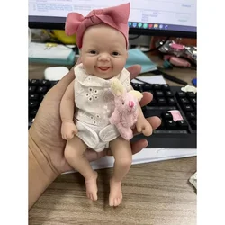 7 inch Bebe Reborn Mini High Quality Original Realistic Full Silicone Baby Reborn Dolls Miniature Babies Dolls for Kids Girl