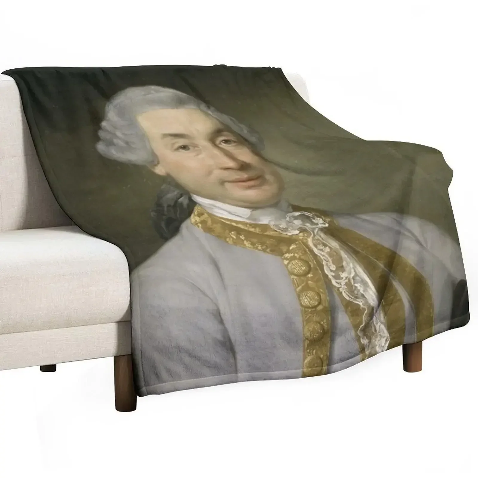 Napoleon's father, Carlo Buonaparte Throw Blanket Beach Flannel Fabric Decorative Throw Hairys Sofa For Decorative Sofa Blankets