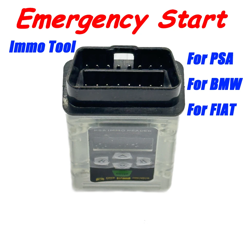 

Emergency Start Bypass for Fiat for PSA Immo Reader OBD2 Key Simulator for BMW Force Ignition Tool Read PIN Key Programming