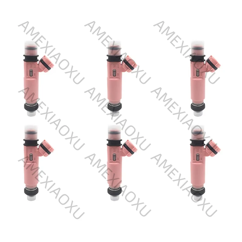 

6 шт. топливных форсунок 195500-4140 1955004140 MR507376, подходят для Mitsubishi Pajero Sport 6G72 3.0 V6 V73 AMEXIAOXU