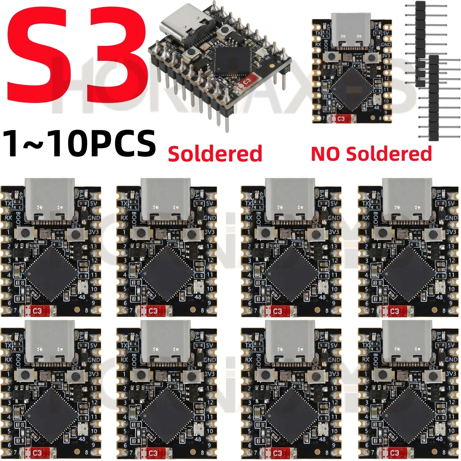 1-10PCS/ESP32-S3 Supermini Development Board WiFi Bluetooth 5.0 Ultra-Small Size ESP32 S3 S3FH4R2 For Arduino For Micropython
