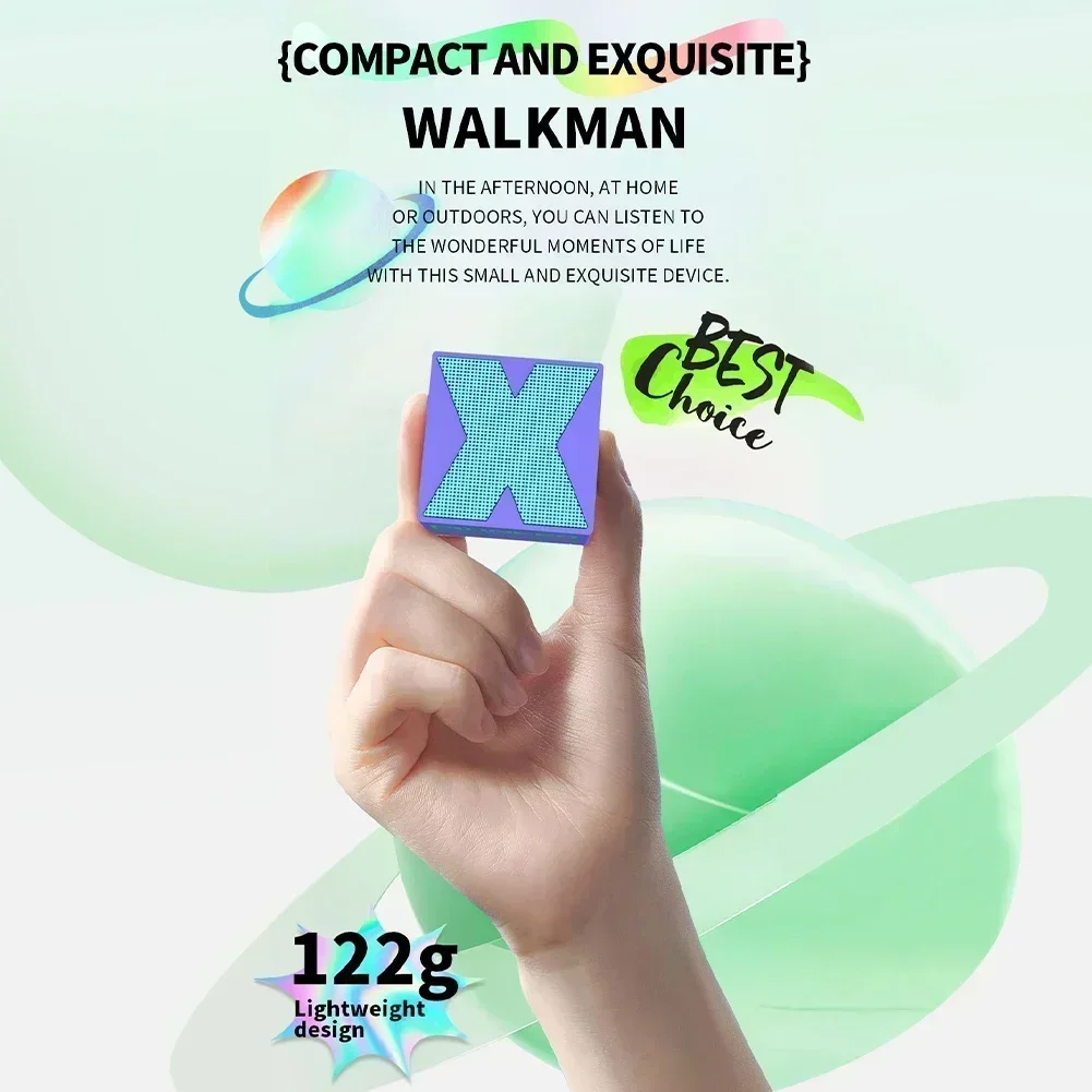 سمّاعات بلوتوث صغيرة مكبر الصوت اللاسلكي الكراك LED بطاقة SD USB مضخم الصوت المحمولة MP3 الموسيقى عمود الصوت للكمبيوتر المحمول #3