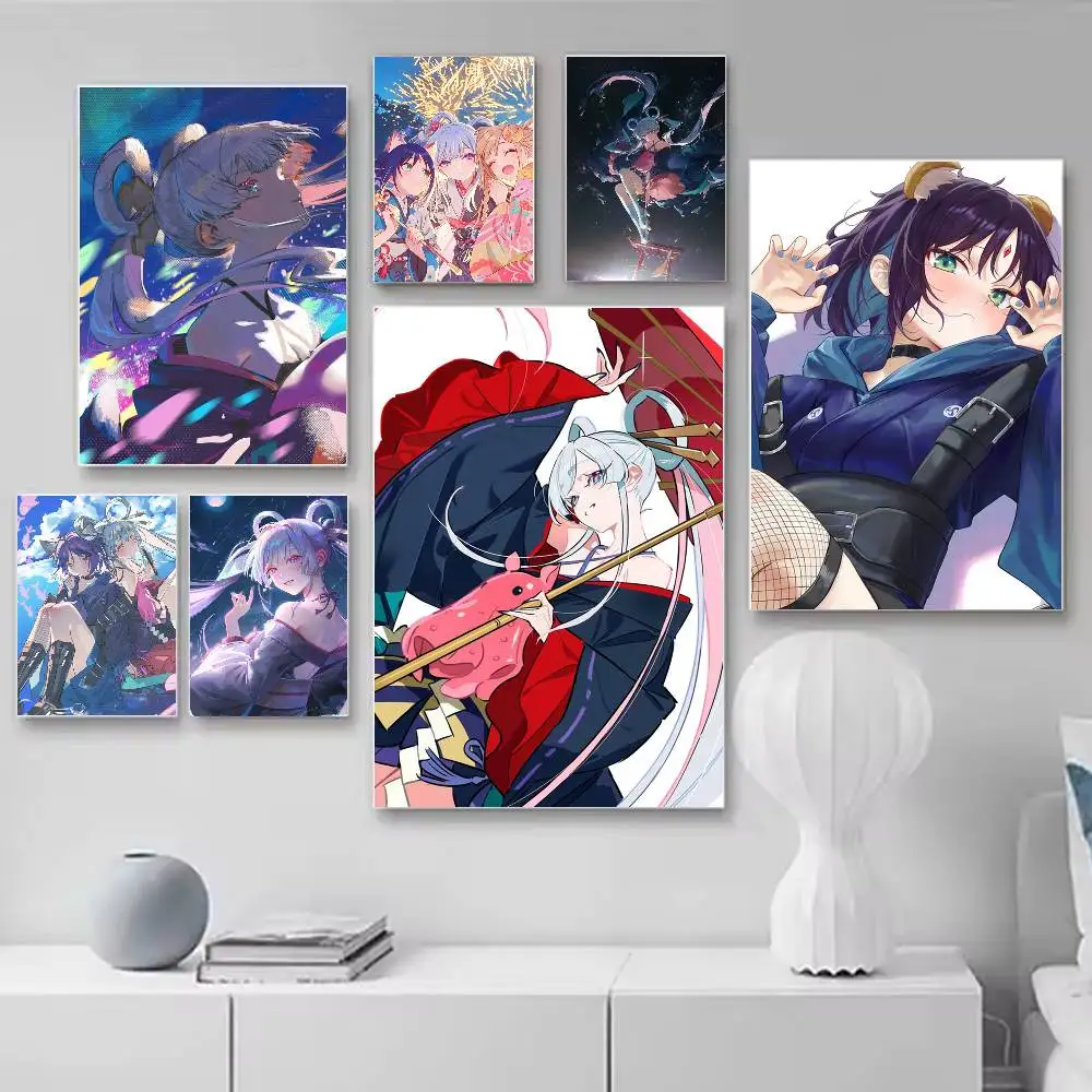 

C-Cosmic Princess Kaguya Poster HD Quality Wall Art Retro Posters For Home Room Wall Decor Self Adhesive