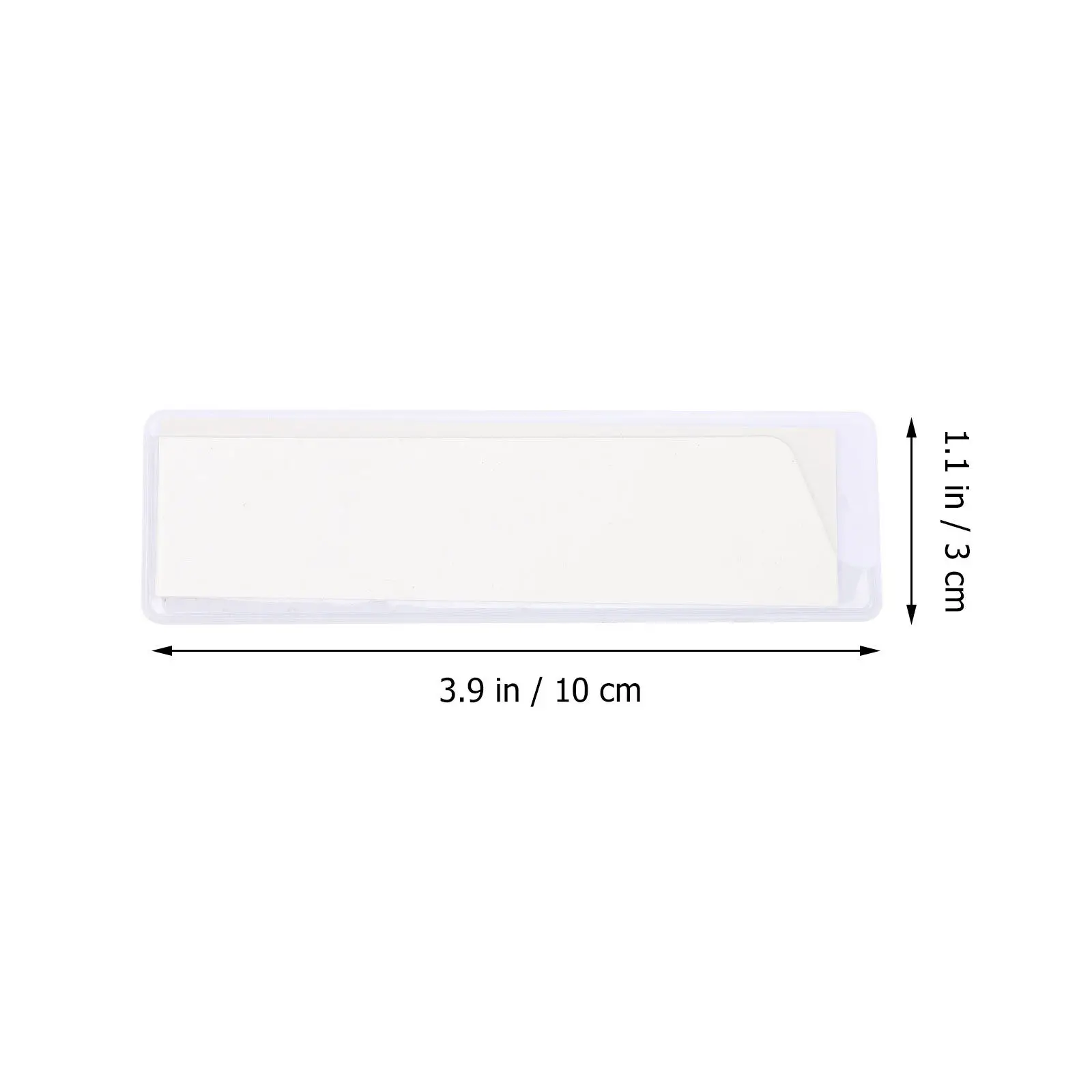10Pcs Magnetic Label Holders Index Card Holders Clear Label Card Sleeves for Office School Home Organization Waterproof Scratch