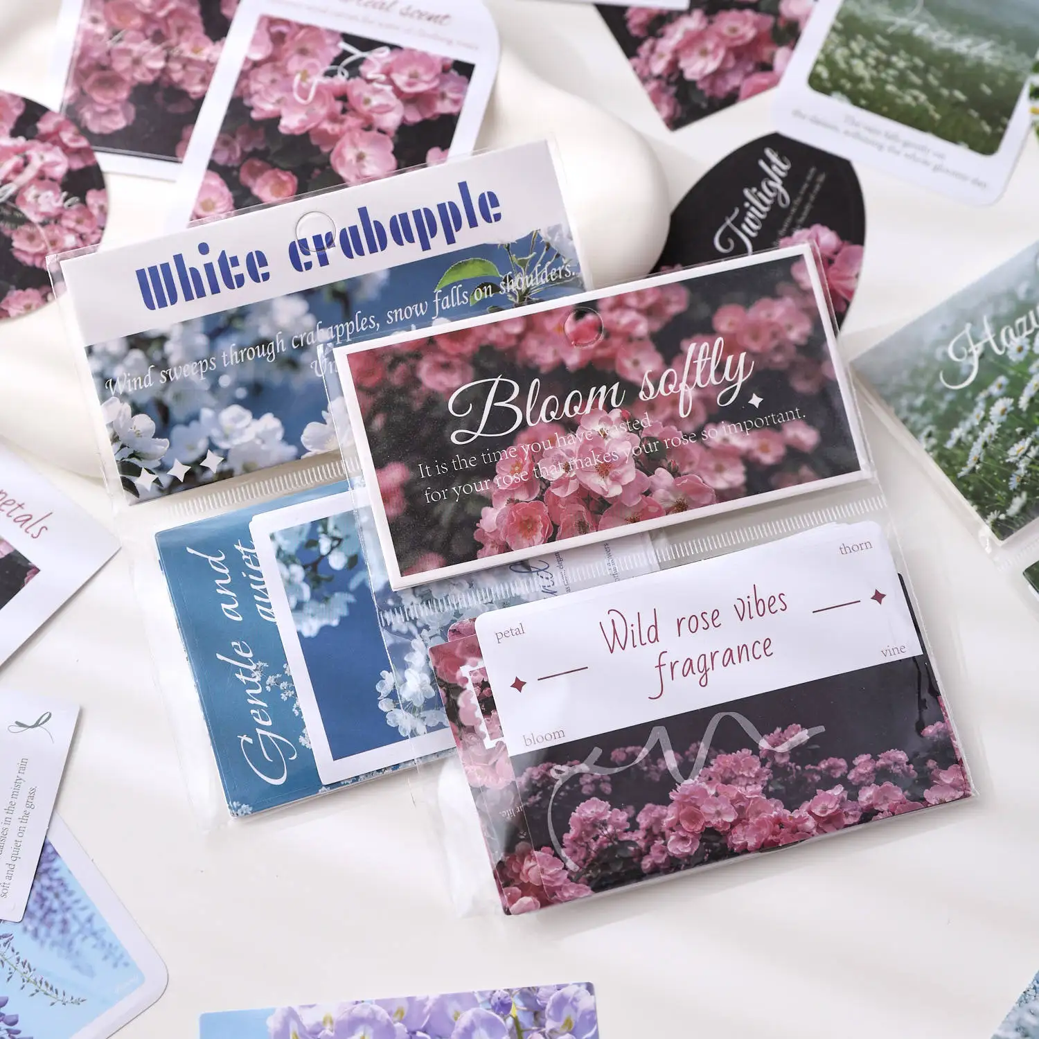 JCAC 30pcs/bag Korean Ins Aesthetic Sticker Pack, Dreamy Color 30 Sheets Decorative Journal Scrapbooking Stickers