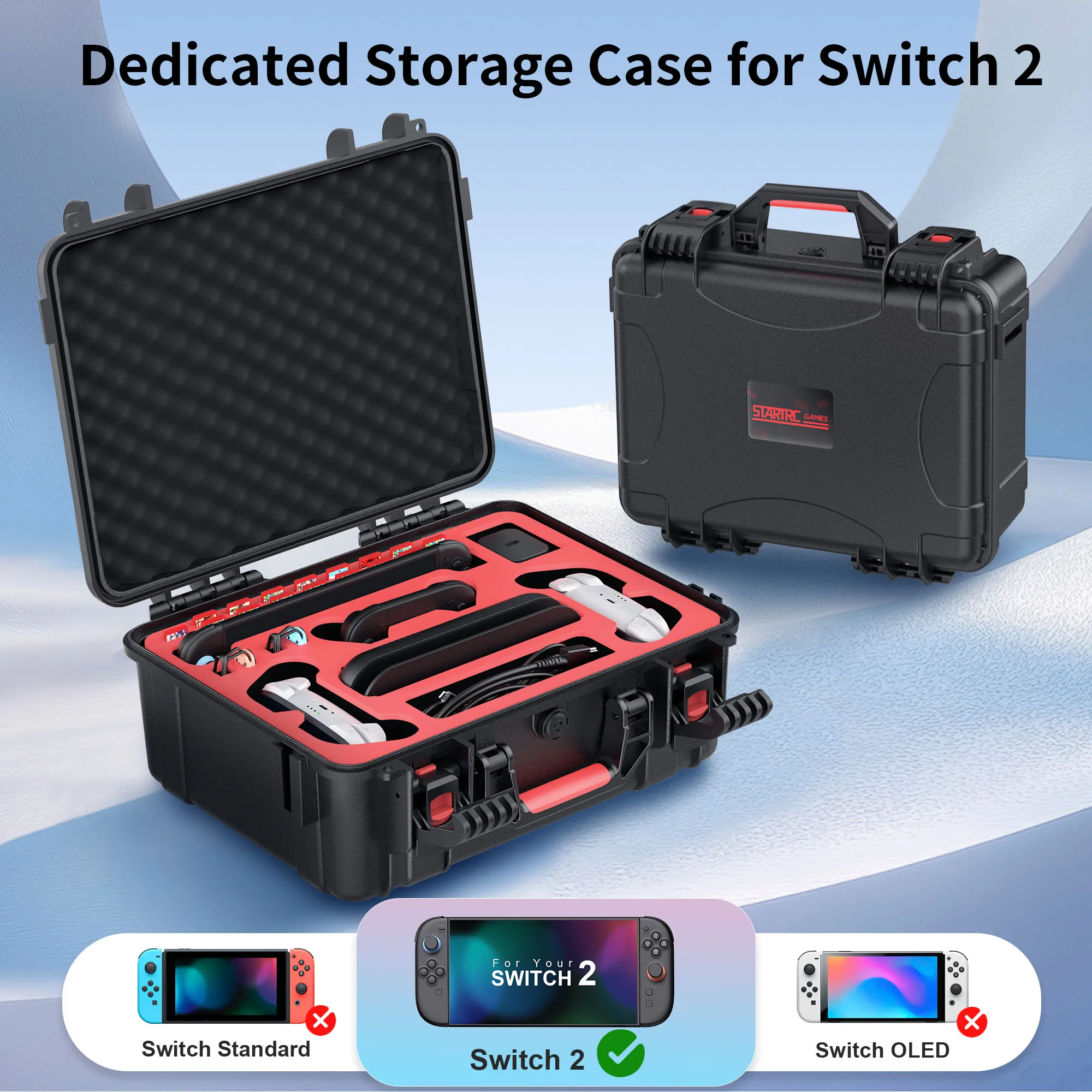 Portable Game Console Protective Bag Suitable For Nintendo Switch 2 Hard Waterproof Box For Home Outdoor Travel