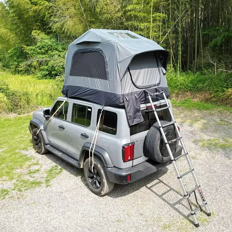 Four-season Waterproof Double Layer Light Weight Air Inflatable RTT Roof Top Tent for 2 Persons Car Camping