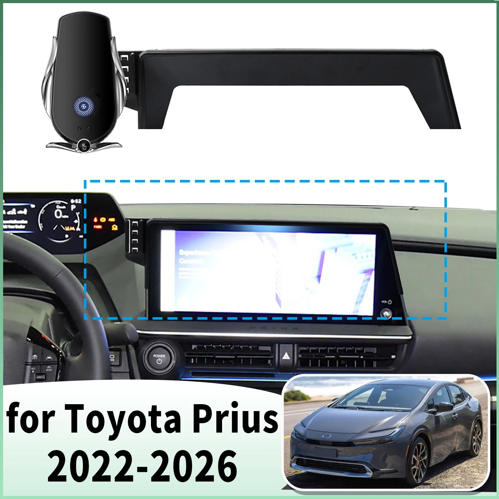 

fit for Toyota Prius 2022 2023 2024-2026 60 Series Specific Dashboard Navigation Phone Holder Mount Design Car​​ accessoires