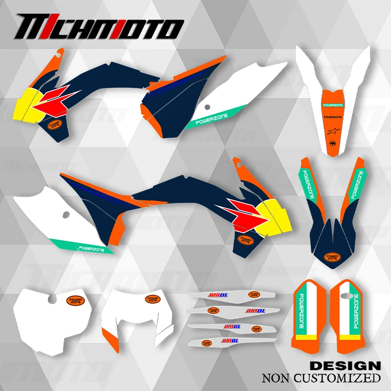 

MCHMFG For KTM EXC 2014 2015 2016 SXF 2013 2014 2015 New Style Graphics Decals Stickers Kit