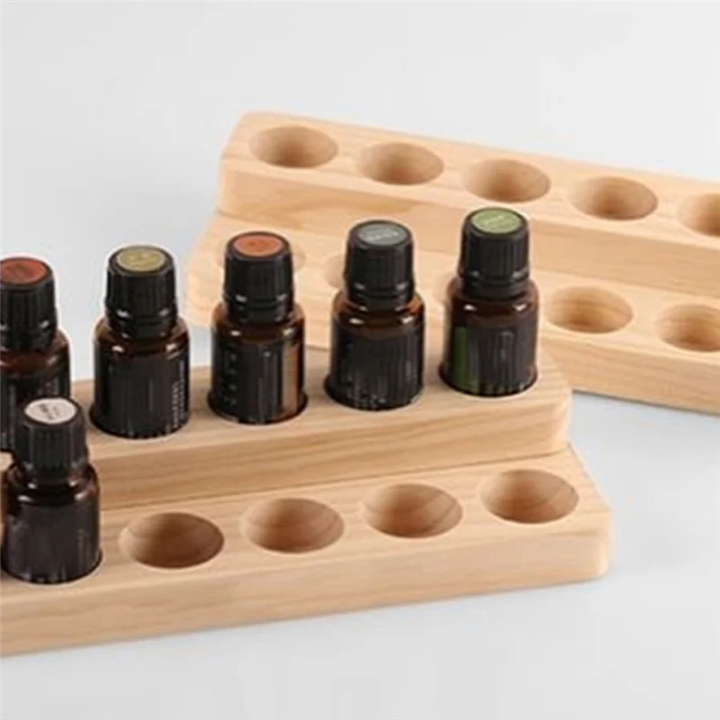 

LLCS-Essential Oil Storage Solid Wood Essential Oil Rack Essential Oil Bottle Storage Base