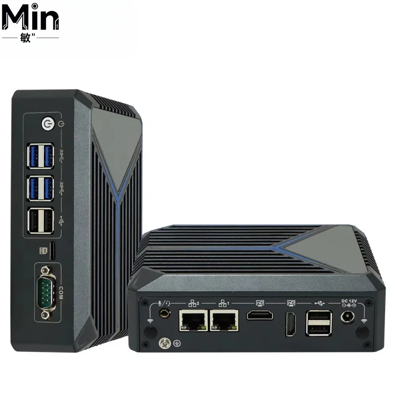 Mini Desktop PC with M.2 2.5 Inch HDD SSD Slot 4K Full HD Display Compatible Win 10 11 Mini Computer