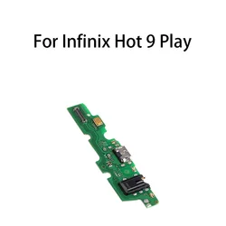 USB Charge Port Jack Dock Connector Charging Board Flex Cable For Infinix Hot 9 Play X680 X680B