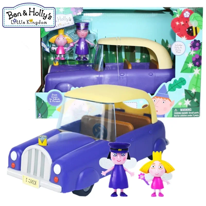 

Cartoon Ben Holly Little Kingdom Vehicle with Dolls Toy Royal Car Princess Queen Fairy Figures Kids Birthday Gifts