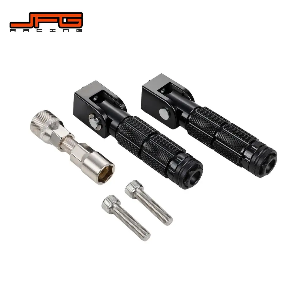 Foldable Foot Pegs Footpegs Rear Passenger Footrests Motorcycle Accessories For GT73 GT 73 Electric Vehicle Off-Road E-Bike Moto