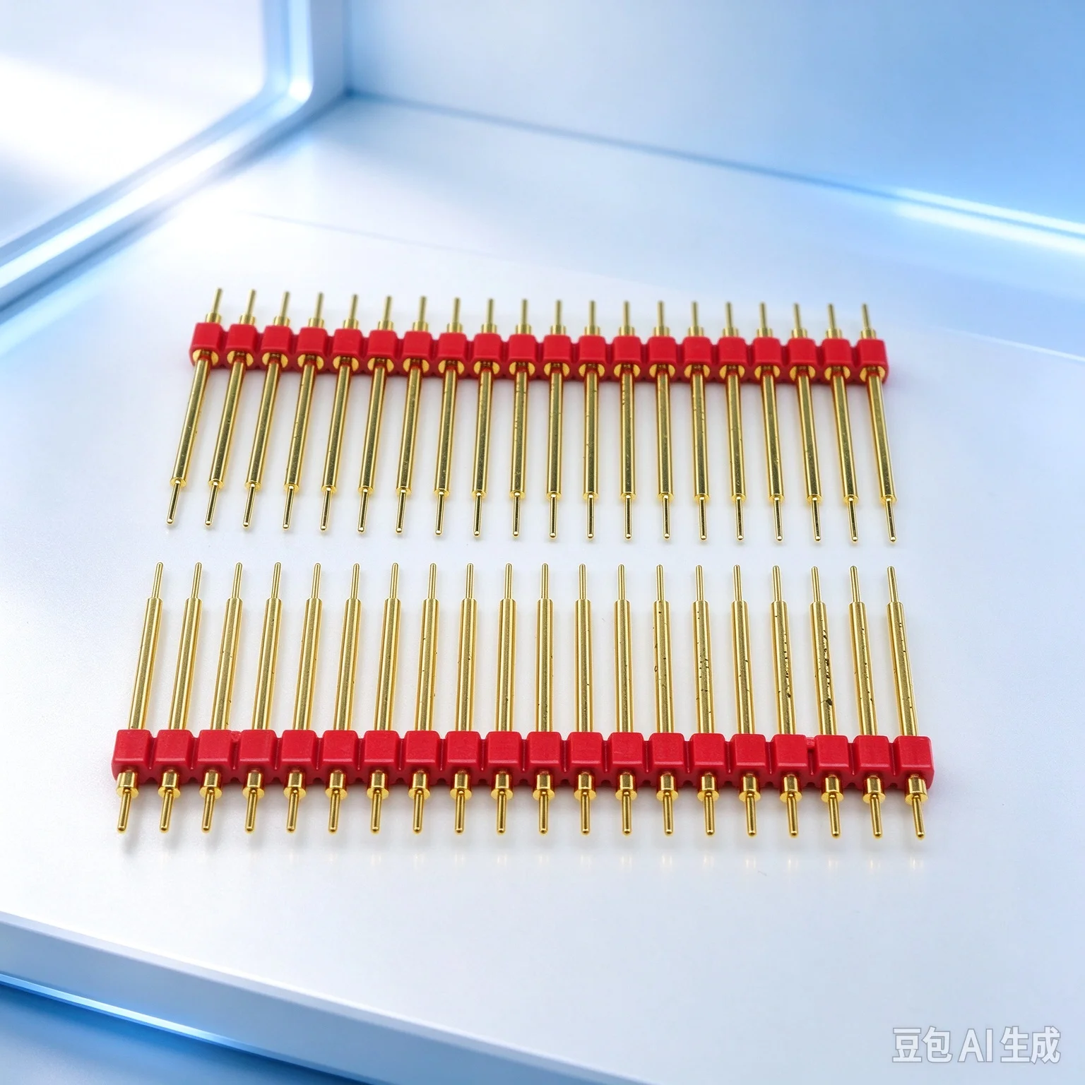 Japanese original gold-plated pins, patch op amp PCB conversion pins 22.5mm long  40pcs