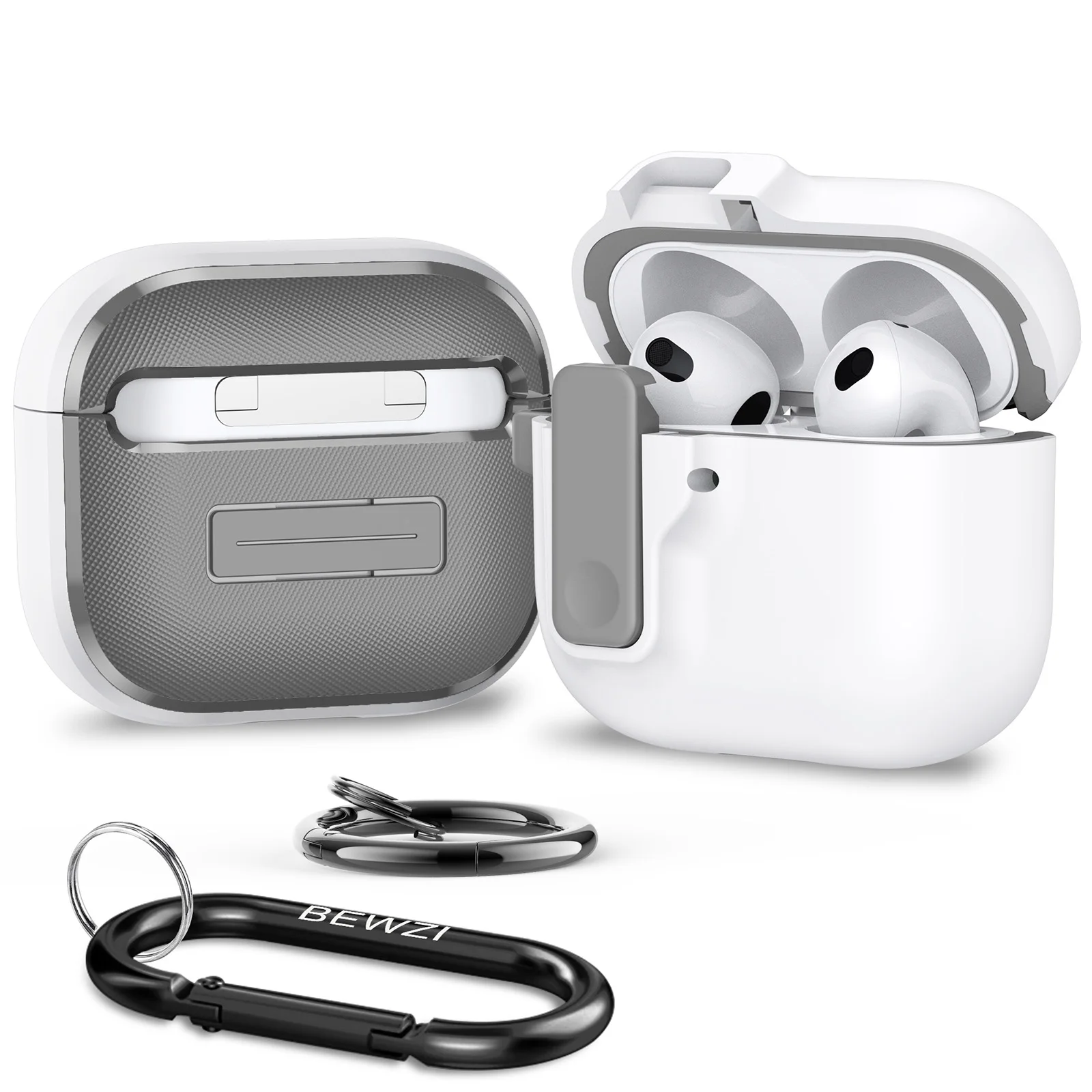 Schutzhülle für Airpods 4 Drucktastenschalter Magnetischer Pop-Open-Deckel, kratzfeste Hartschutzhülle für Airpods4 Hülle
