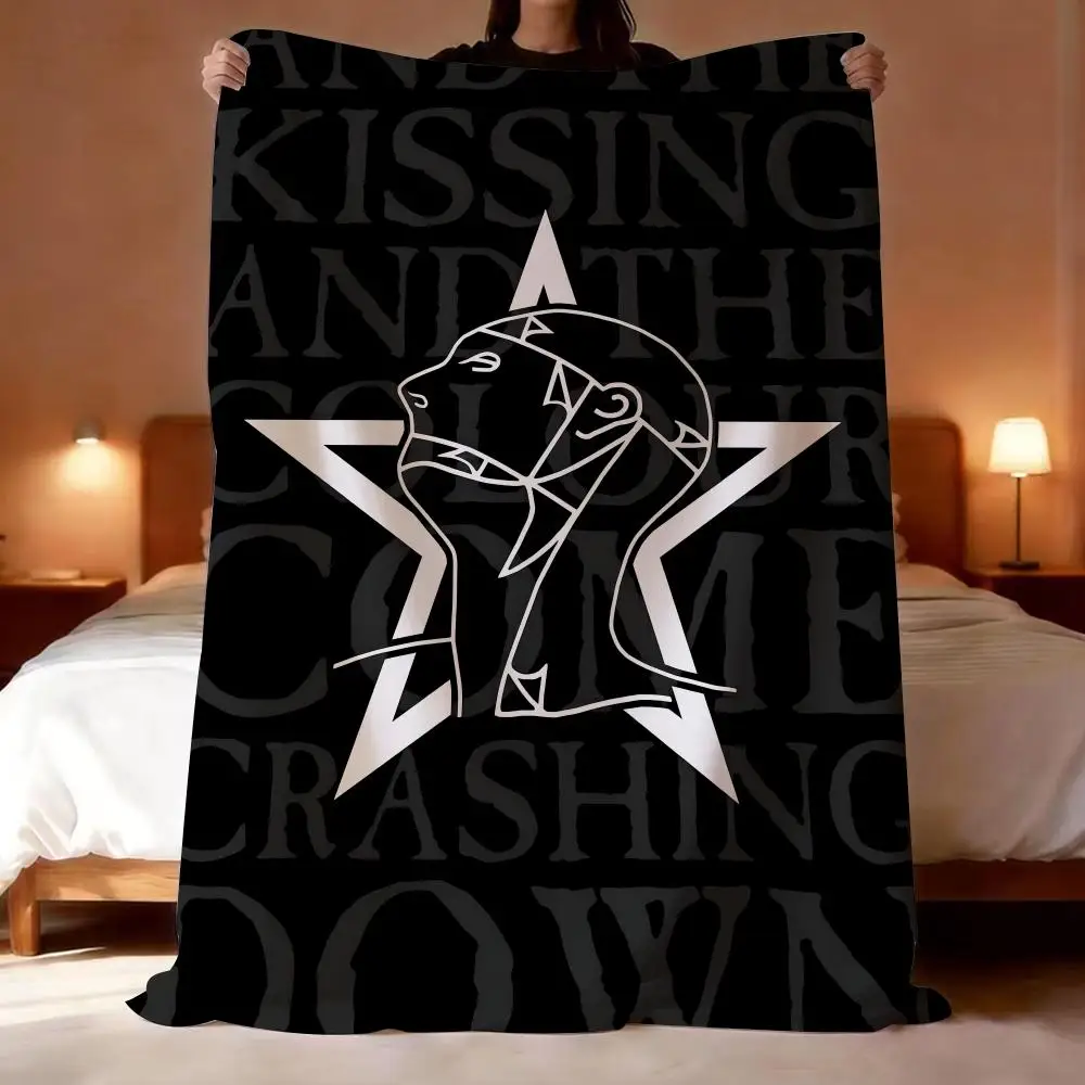 The Sisters of Mercy band Throw Lightweight 240g Flannel Blanket Soft Skin-friendly for Summer Cooling