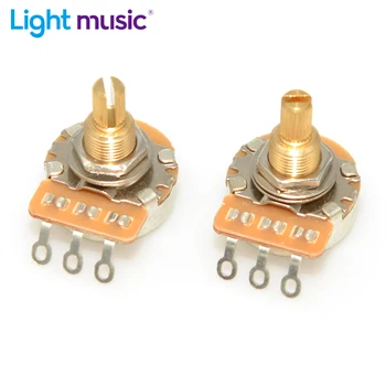 2PCS Potenziometri per chitarra ad albero corto Ottone 3/8 