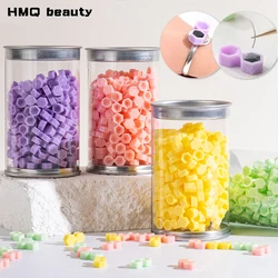 200pcs/bag Disposable Glue Rings Plastic Cup Rings Holder Diamond Shape Tattoo Pigment Eyelash Extension Tools Lash Supplies