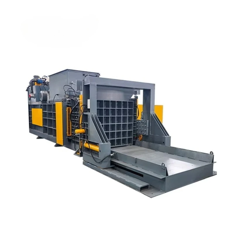 Fully Automatic Horizontal Baler Meet Different Export Container Load For Plastic Bottle Crushed Material Compactor