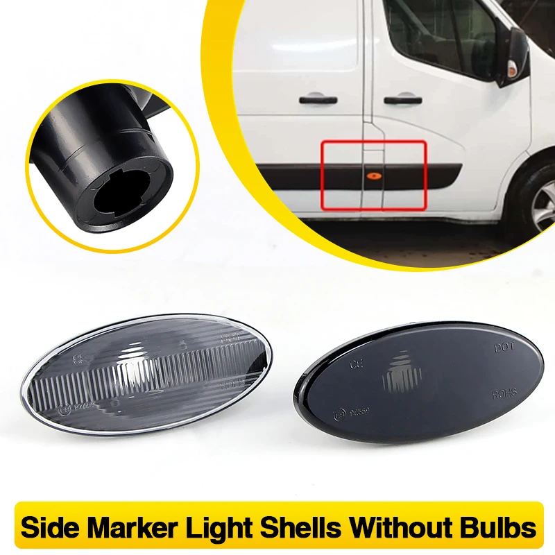 

2 шт. для Renault Master Mk3 Opel Vauxhall Movano Mk2 Nissan NV400 2010-настоящий корпус без лампочек, боковой габаритный фонарь