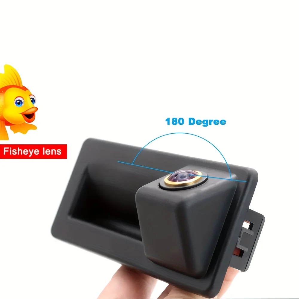 كاميرا احتياطية بمقبض صندوق السيارة لسيارة Audi A4 A5 S5 Q3 Q5، - سهلة التركيب، كاميرا خط ركن السيارة