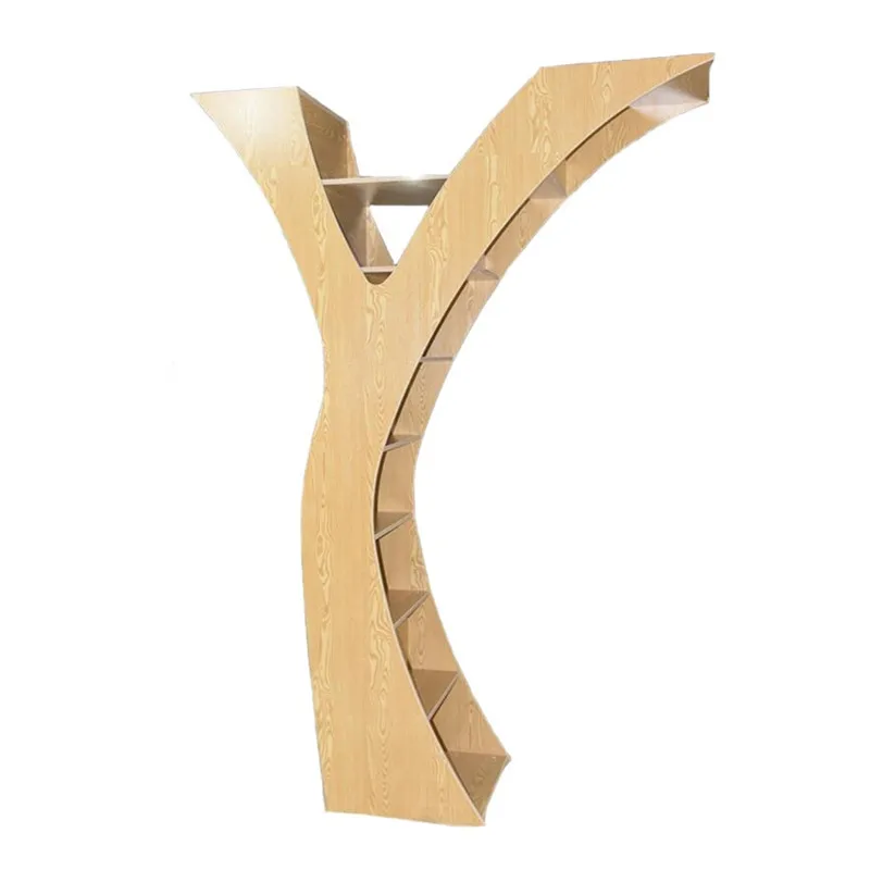 Y-shaped tree partition, sales office, exhibition hall, bookshelf, library, school corner display shelf