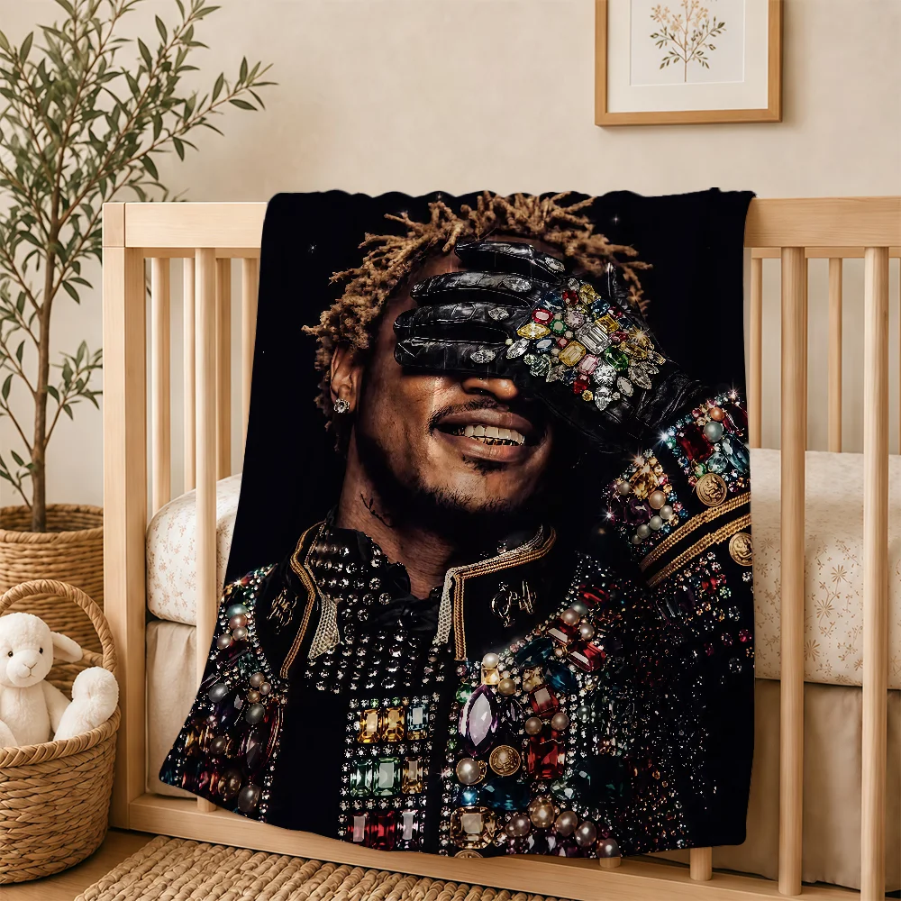 Rapper F-Future Blanket For Soft Warm Knee For Bedroom Living Room Bed Sofa Camping Picnic Office Gift