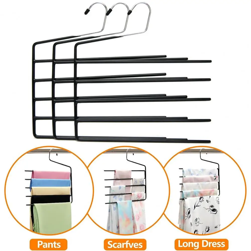 

Pants Rack Organizer Clothes Hanger Efficient Closet Organization Multi-layer Pants Trouser Racks for Space-saving Wrinkle-free