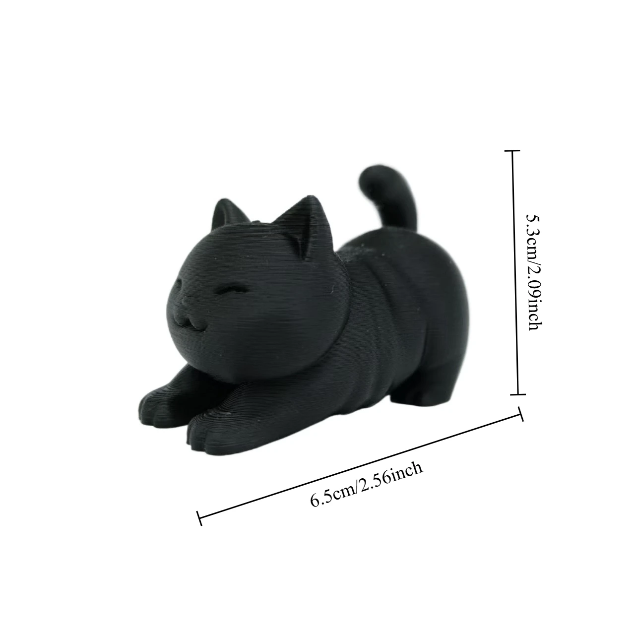 طباعة ثلاثية الأبعاد، محاكاة إبداعية لطيفة للغاية، تمثال قطة صغير سمين، تمثال قطة إبداعي عصري، ديكور سطح المكتب