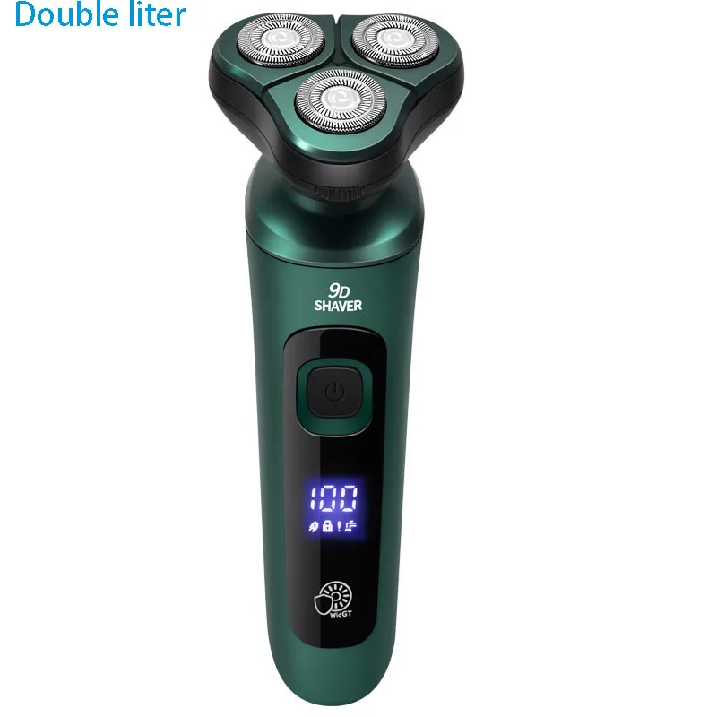 Double Liter 2022 New 9D Floating Electric Shaver Intelligent Digital Display Full Body Washing Beard Knife