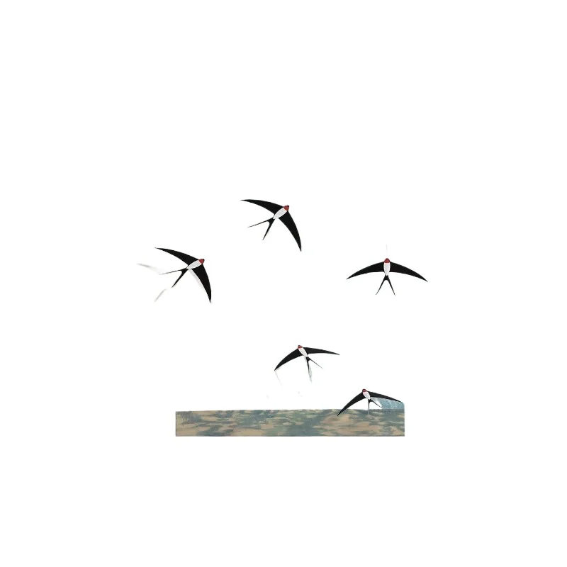 French porch light and shadow decorative paintings, can hang swallows three-dimensional cream wind into the home opposite
