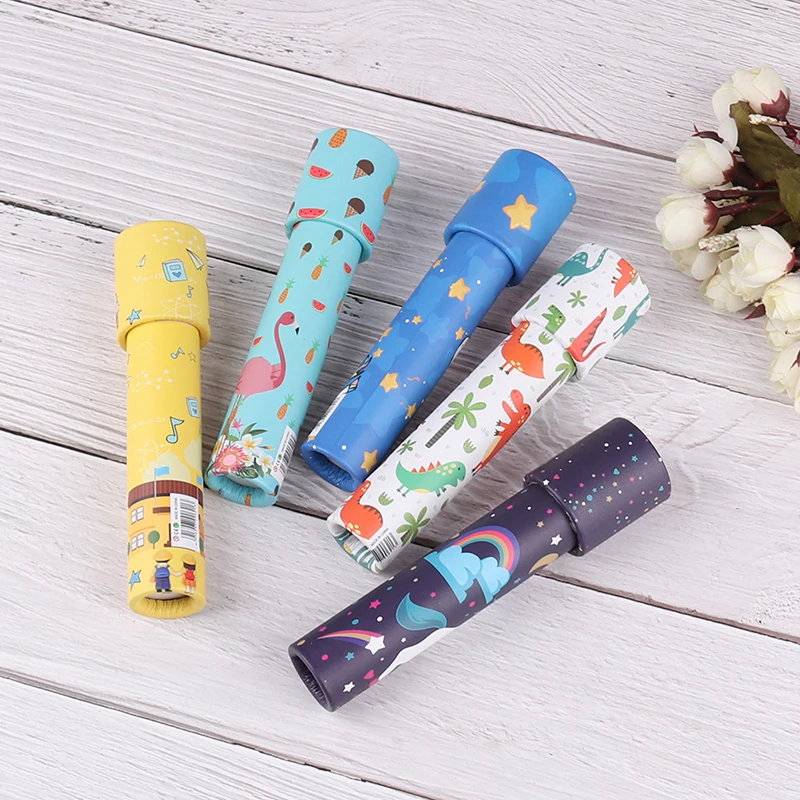 1Pcs Rotating Kaleidoscope Magic Classic Educational Toys for Kids Imaginative Cartoon Children Interactive Logical