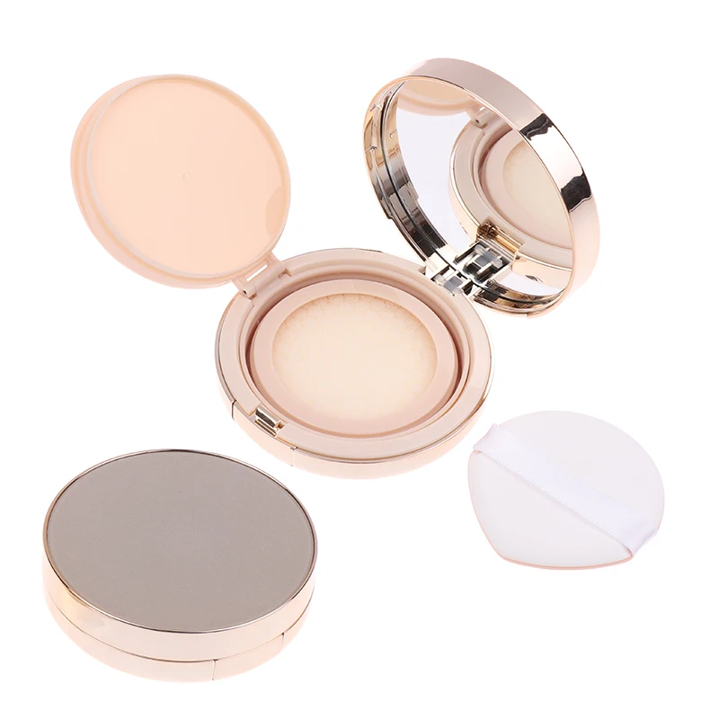 Empty Air Cushion Puff Box With Mirror Sponge Portable Foundation DIY Box BB Cream Cosmetic Case Container Beauty Makeup Tools