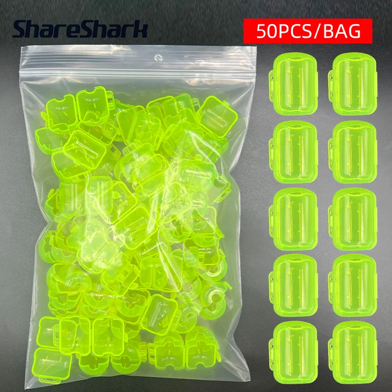 ShareShark 50 Stück Tintenfischhaken-Schutzabdeckungen, Tintenfischhaken-Schutz, Garnelen-Regenschirm-Hüllen, Holz-Garnelenhaken-Abdeckungen