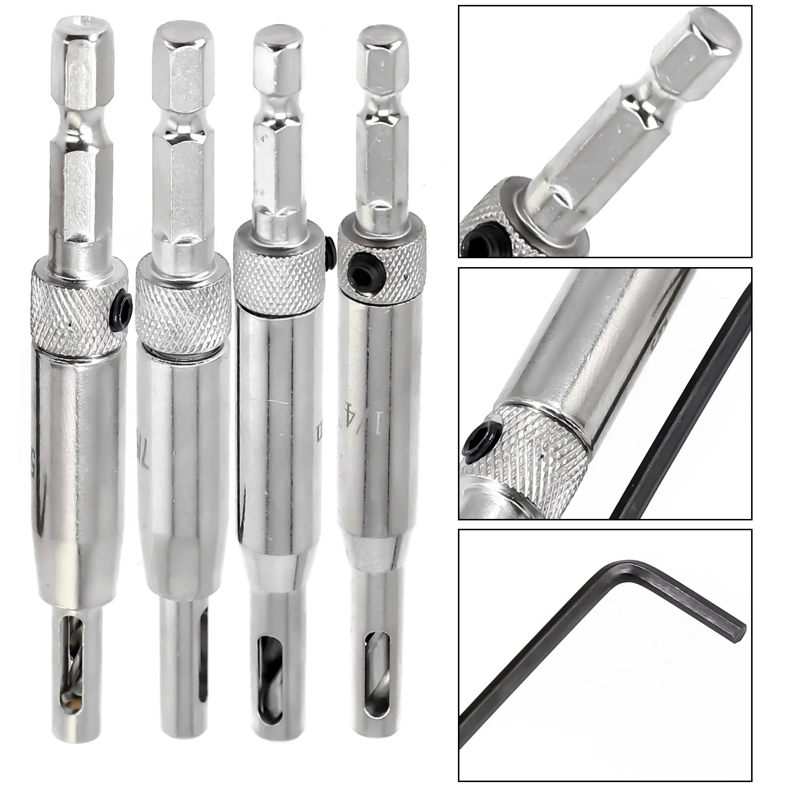 1pcs Hinge Drill Bit 7 Specifications Drill Bit High-speed Steel Power Tools Precise Positioning Self Centering Hinge