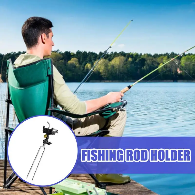 

Fishing Pole Stake Fish Pole Ground Support Adjustable Rod Rack Stand With Lightweight Design Equipment For Beginners