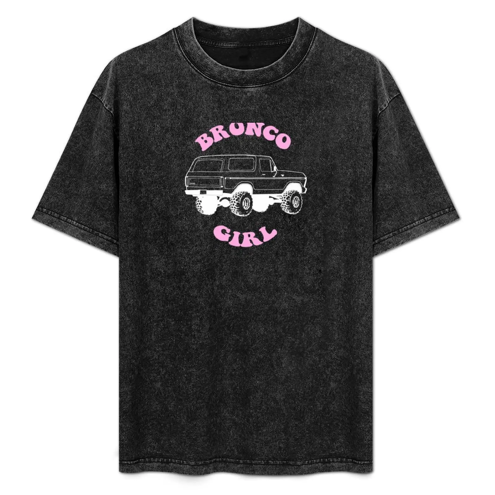 

1978/79 Bronco Girl White/Pink Print T-Shirt Casual Everyday Wear T-Shirt