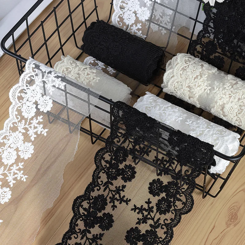 9.5-10yards wholesale Cotton thread, flower mesh, barcode Lolita cuffs, collar, collar, decorative accessories SC624