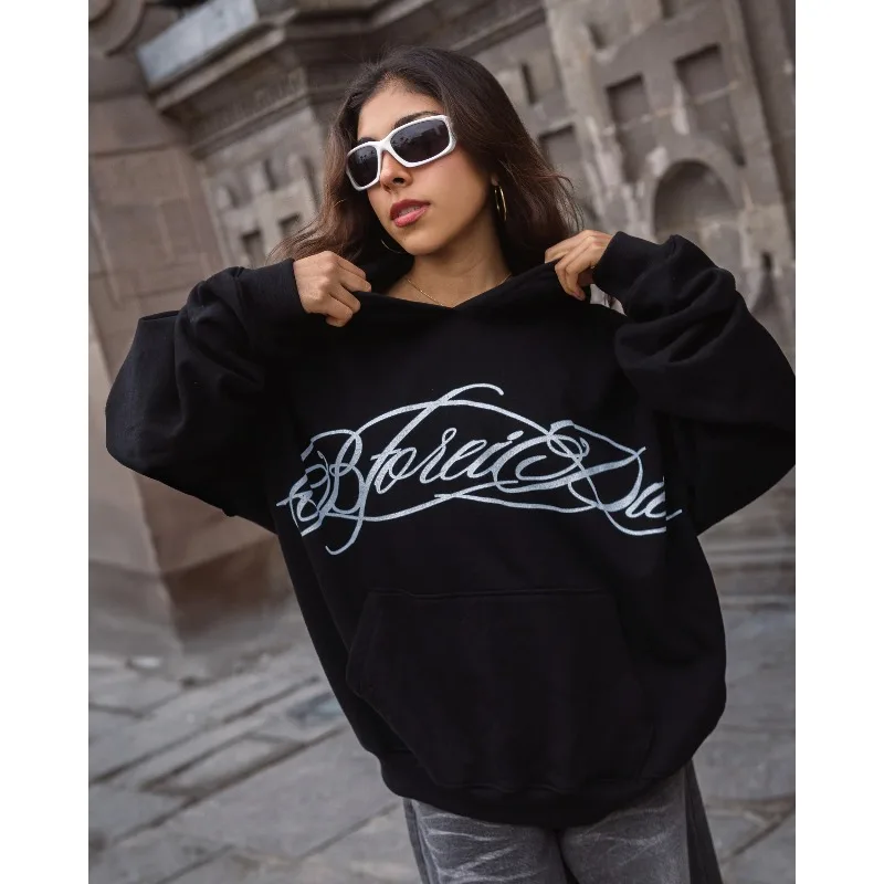 

Harajuku Autumn Winter Hoodies Women’s Man’s Streetwear Y2K Oversized Sportswear Pure Cotton Breathable Pullover Sweatshirt
