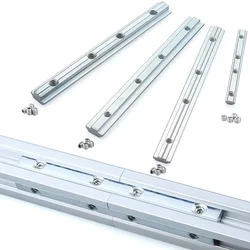 4Pcs V-Slot T-Slot Joiner 180 Degree Straight Joint Inside Connector Fittings Strip for 2020 3030 4040 4545 Aluminum Profiles