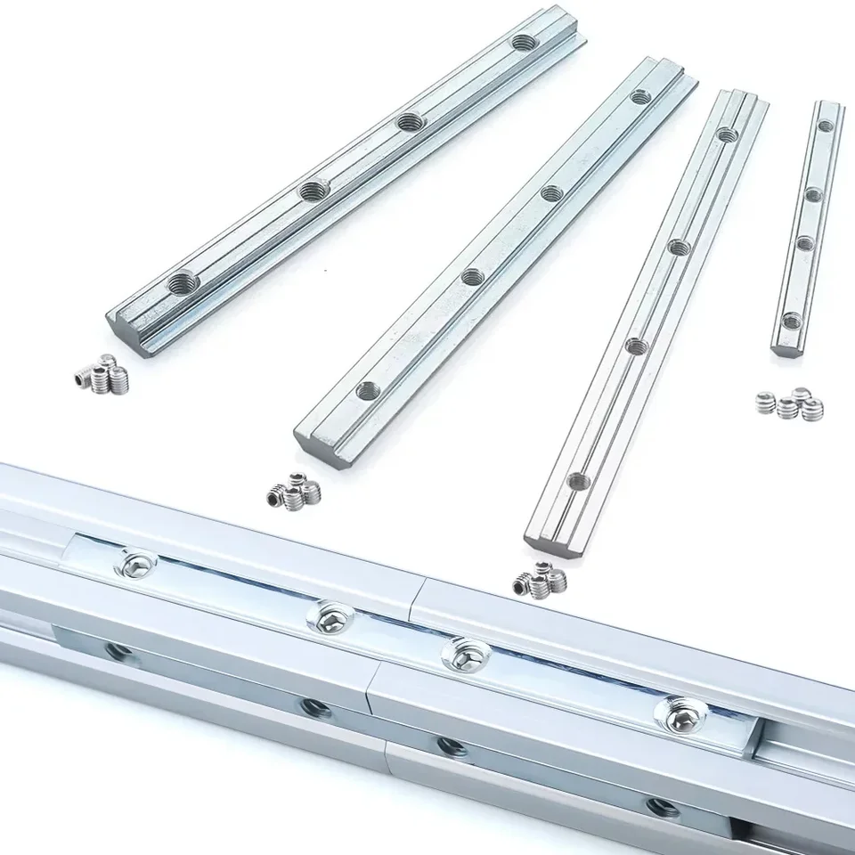 Yeepeo 8 × T-groef binnenhoek 2020 M5 hoekverbindingen, aluminium profielen groef 6 T-sleuf 90° L-vorm zinklegering binnenhoekconnector met schroeven T- sleuf buitenhoek hoek voor aluminium profiel